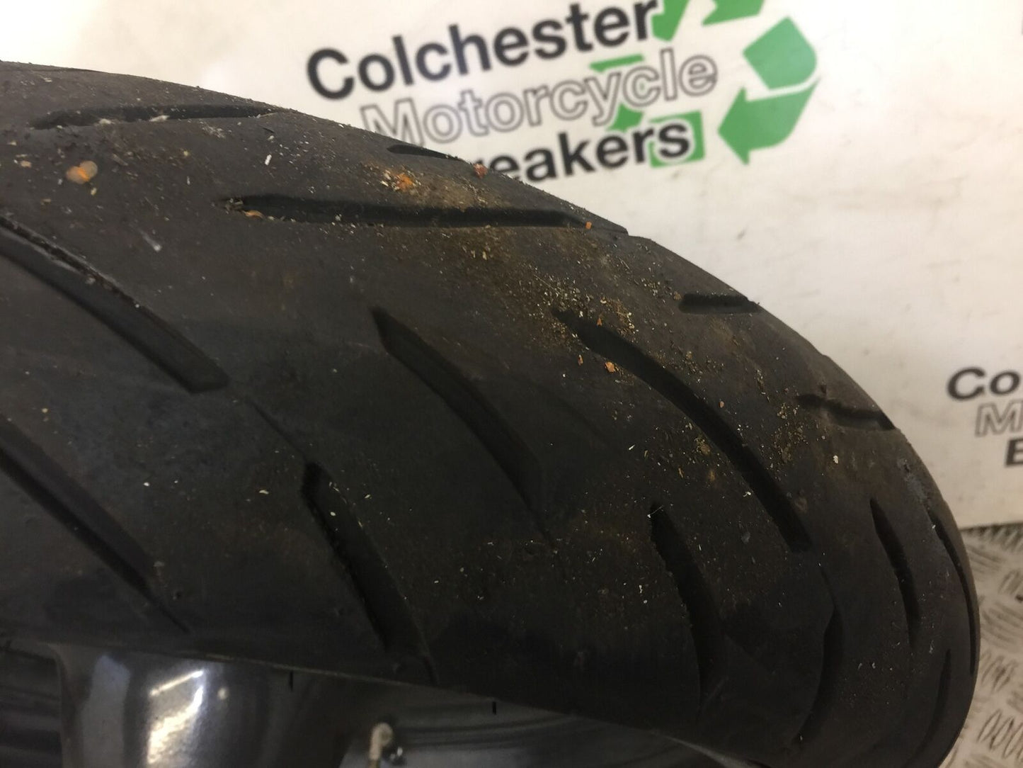 MOTO GUZZI SPORT 4V FRONT WHEEL (GOOD TYRE) YEAR 2009 (STOCK 469)