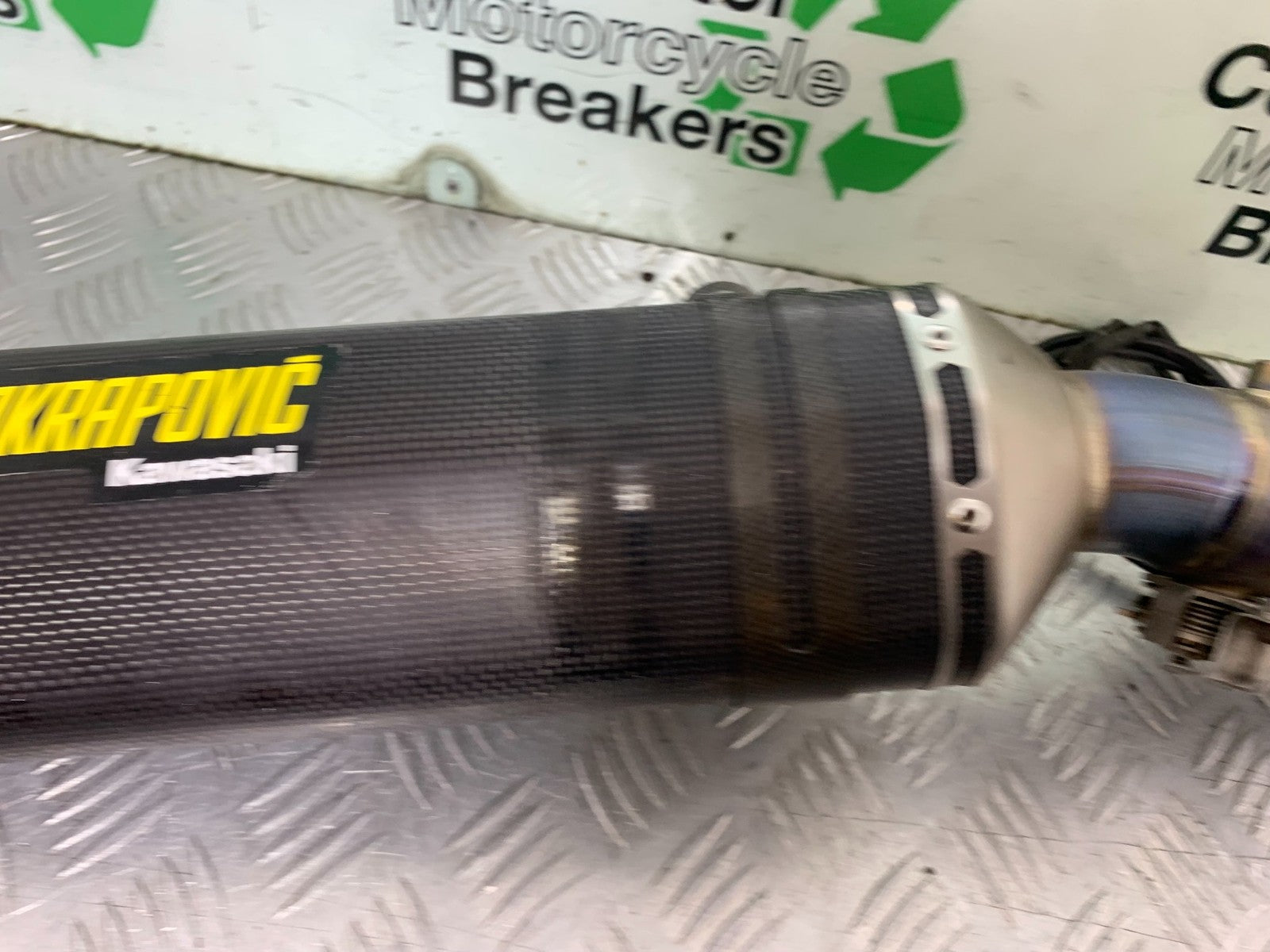 KAWASAKI ZX10R ZX10 R AKRAPOVIC CARBON SILENCER   2008-2010 (CMB1301)