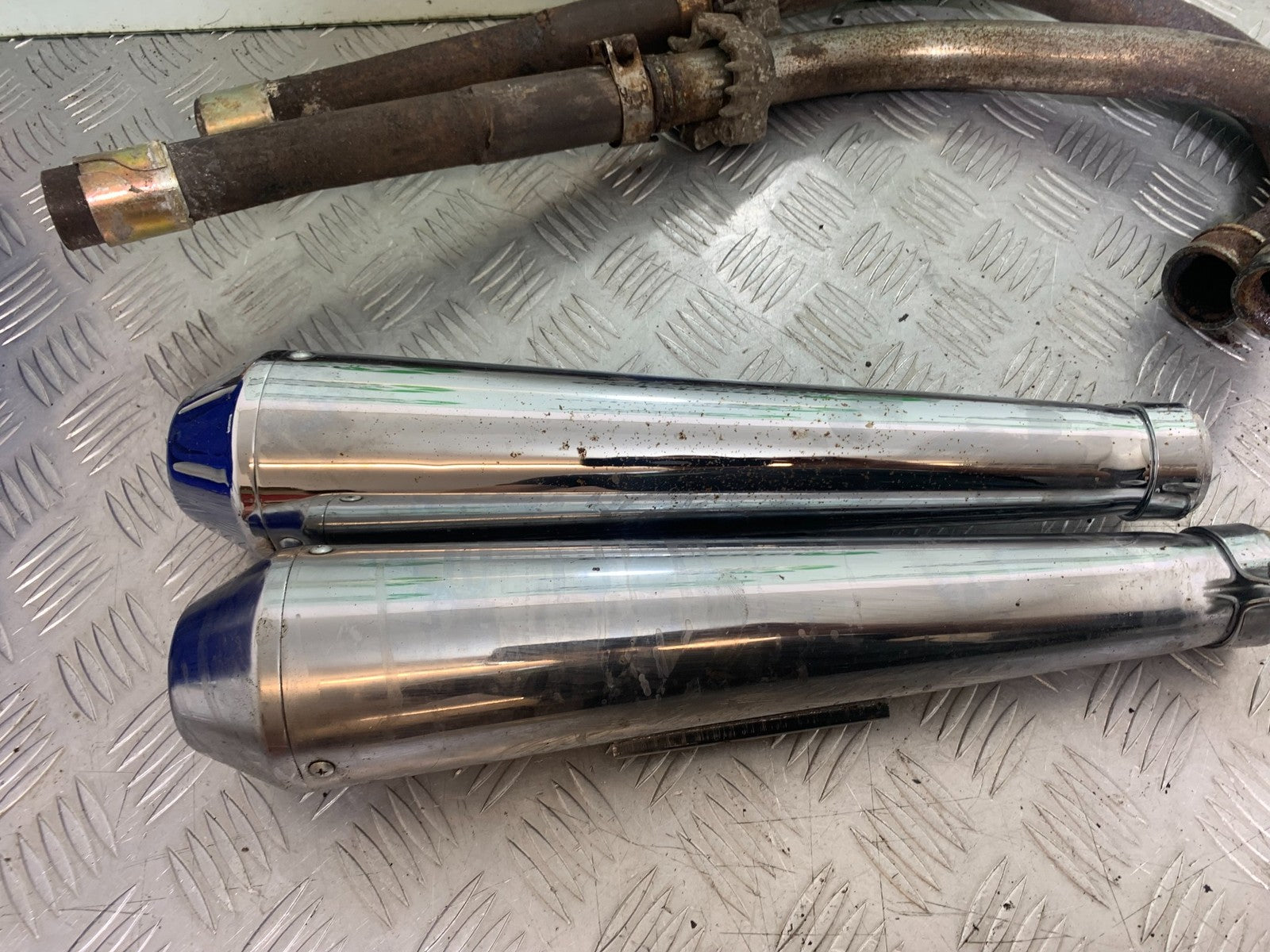 HONDA GL500 GL 500 SILVERWING EXHAUST (HOME MADE) YEAR 1981-82  (CMB1168)