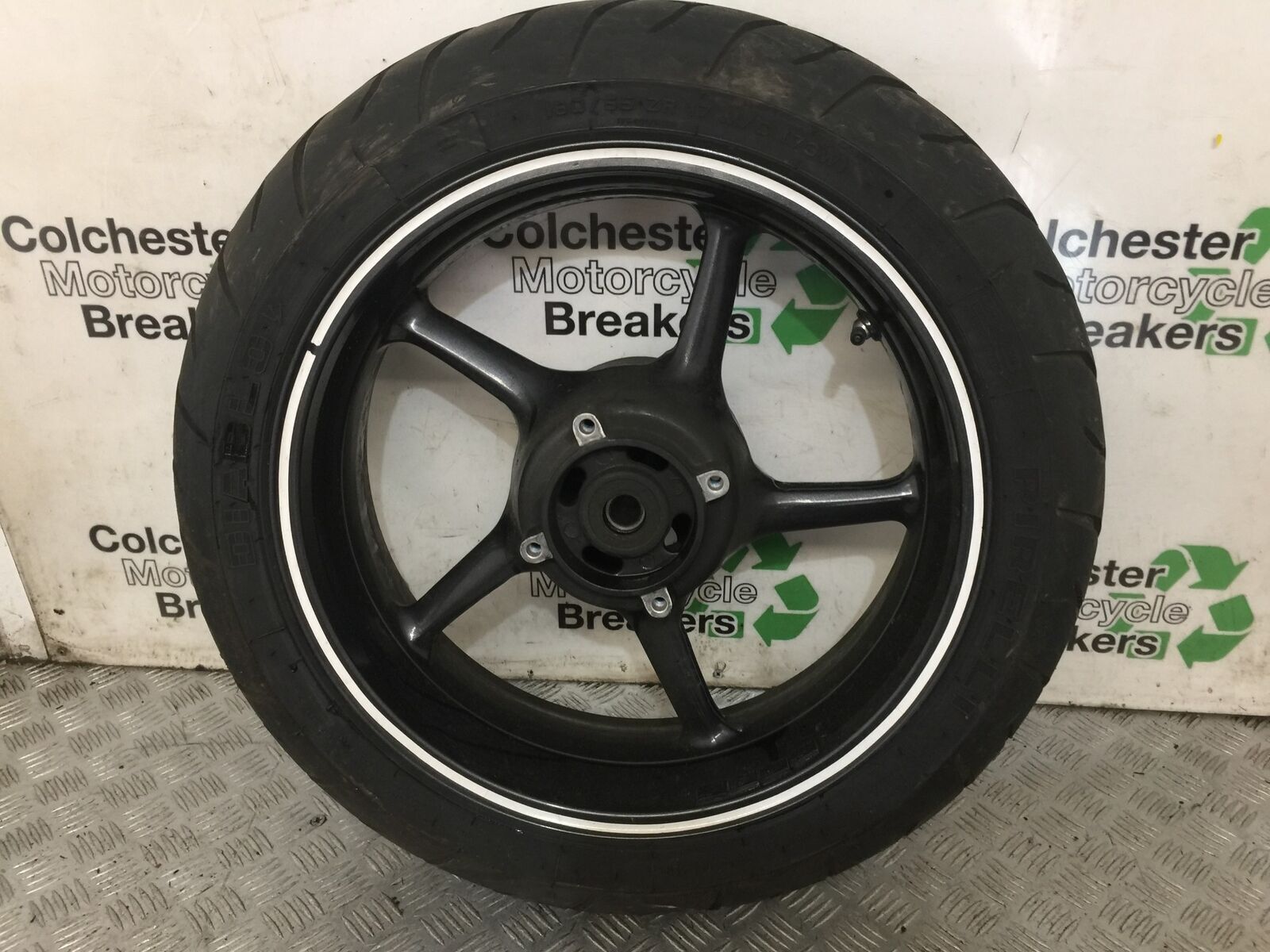 TRIUMPH 675 STREET TRIPLE R REAR WHEEL  YEAR 2012 (STOCK 849)