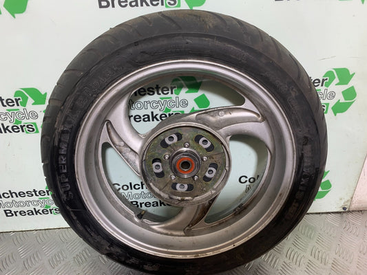 HONDA NT650 V DEAUVILLE REAR WHEEL (GOOD TYRE)  YEAR 1998-01(CMB1320)