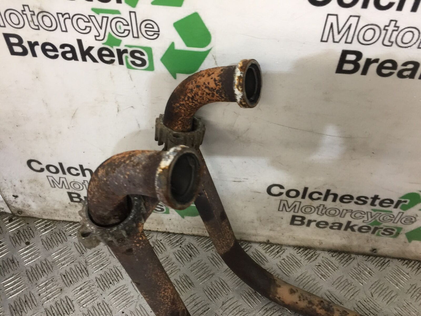 SUZUKI GS500 GS 500 EXHAUST DOWNPIPES  YEAR 2004-09 (STOCK 882)