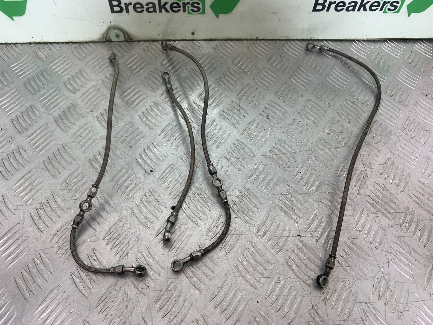 KAWASAKI GPZ600 GPZ 600 BRAIDED BRAKE LINES  YEAR 1988-90 (CMB1258)