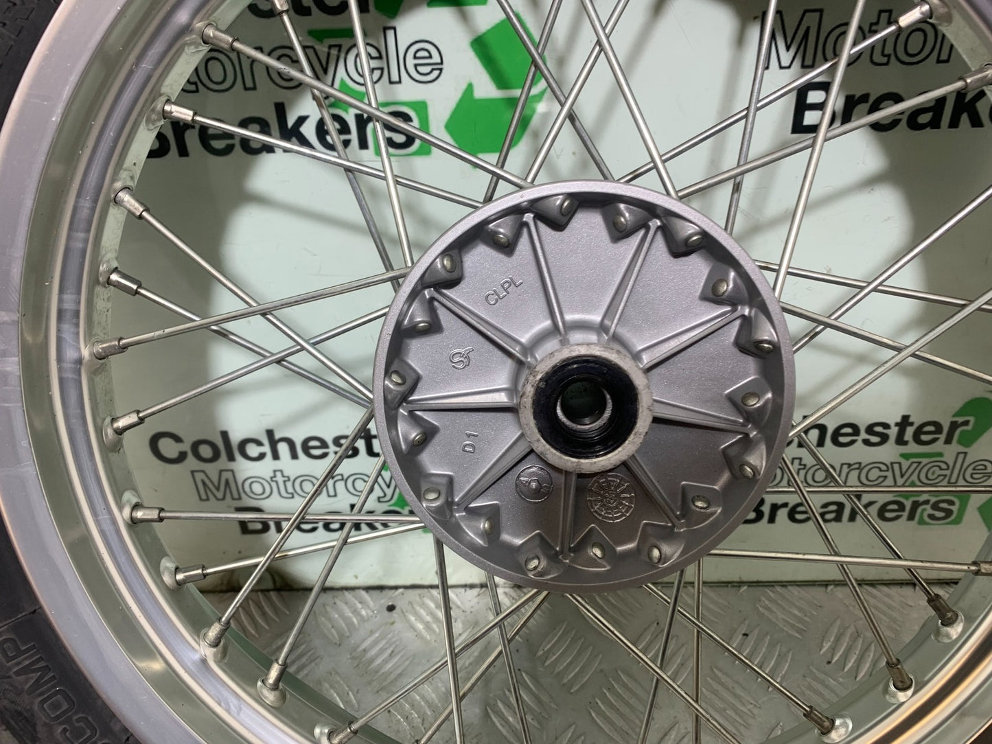 BSA 650 GOLD STAR FRONT WHEEL  (DAMAGED)  YEAR 2022-2025 (CMB1262)