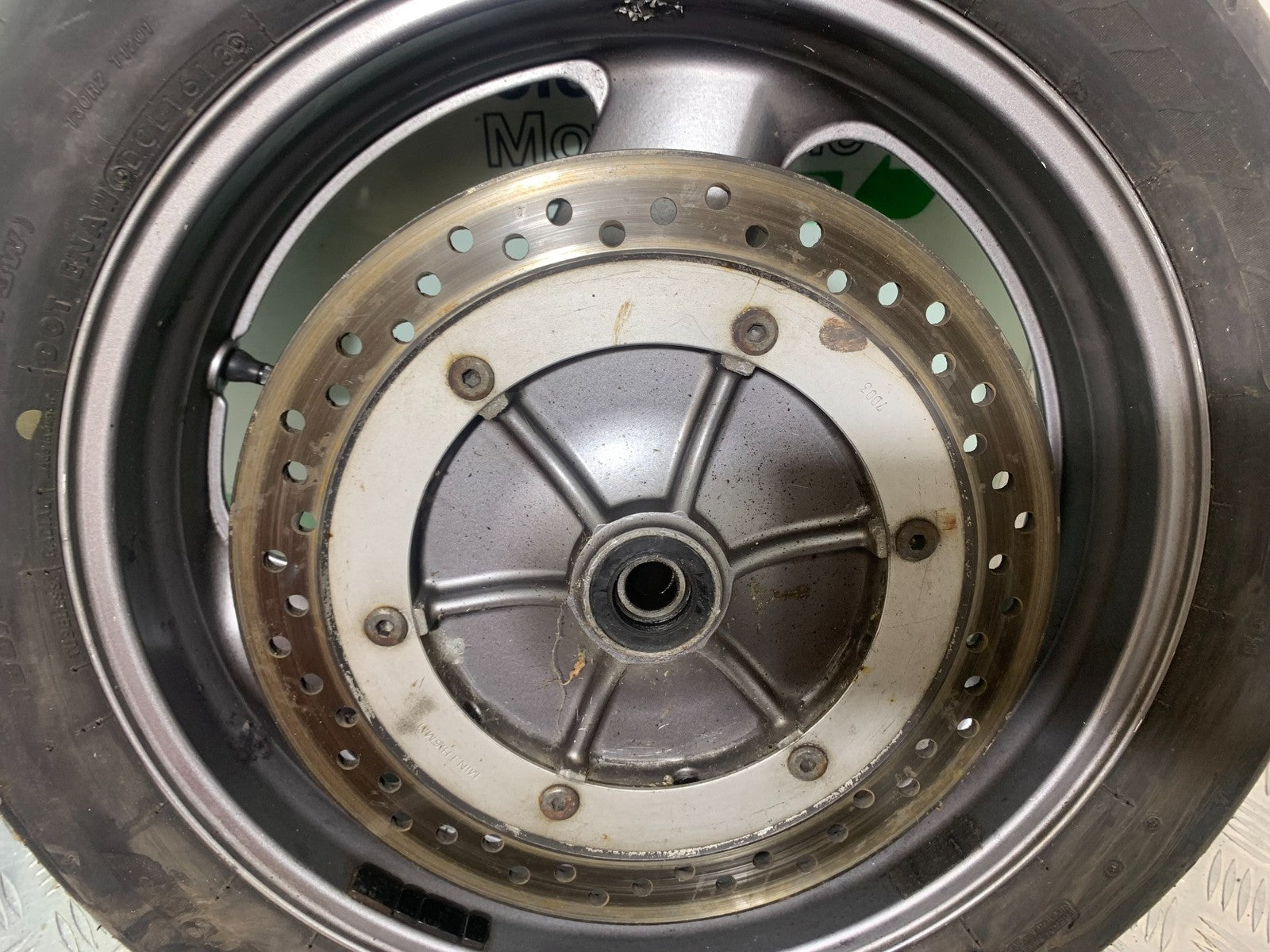 HONDA ST1100 PAN EUROPEAN REAR WHEEL (TYRE WILL PASS MOT) 1993-2001 (CMB1195)