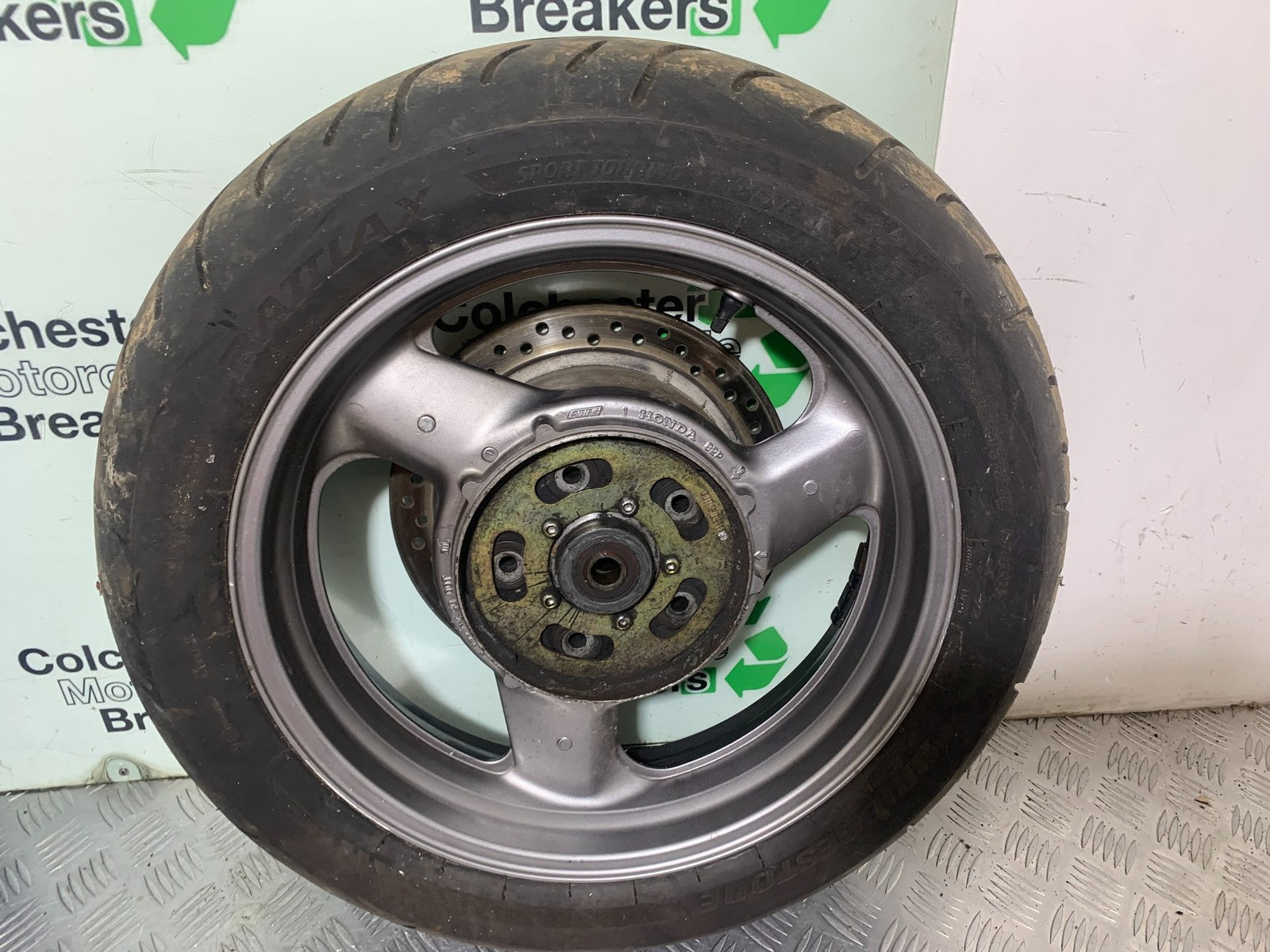 HONDA ST1100 PAN EUROPEAN REAR WHEEL (TYRE WILL PASS MOT) 1993-2001 (CMB1195)