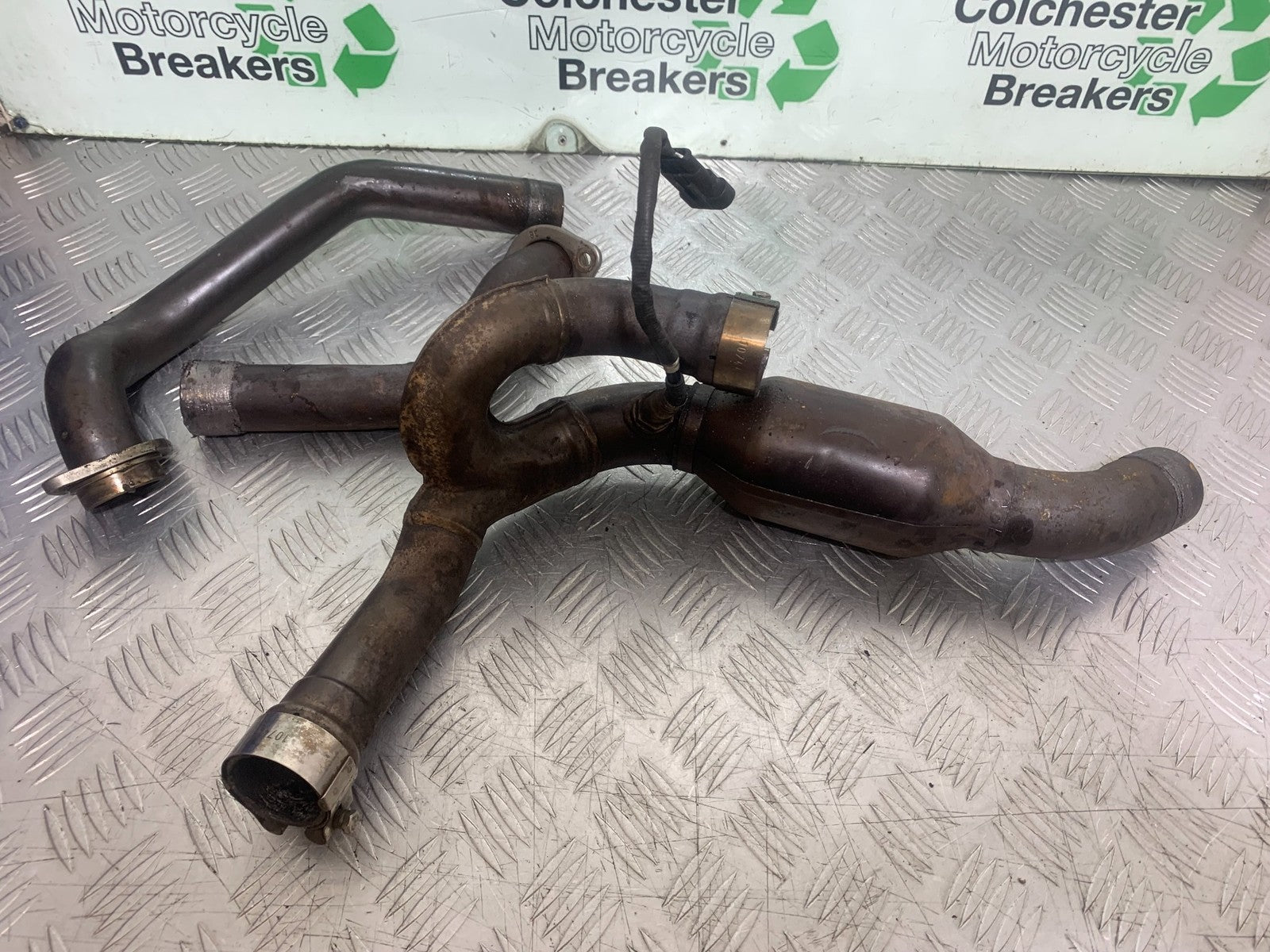 APRILIA SL750 SL 750 SHIVER EXHAUST DOWNPIPES  YEAR 2008-2016 (CMB1242)