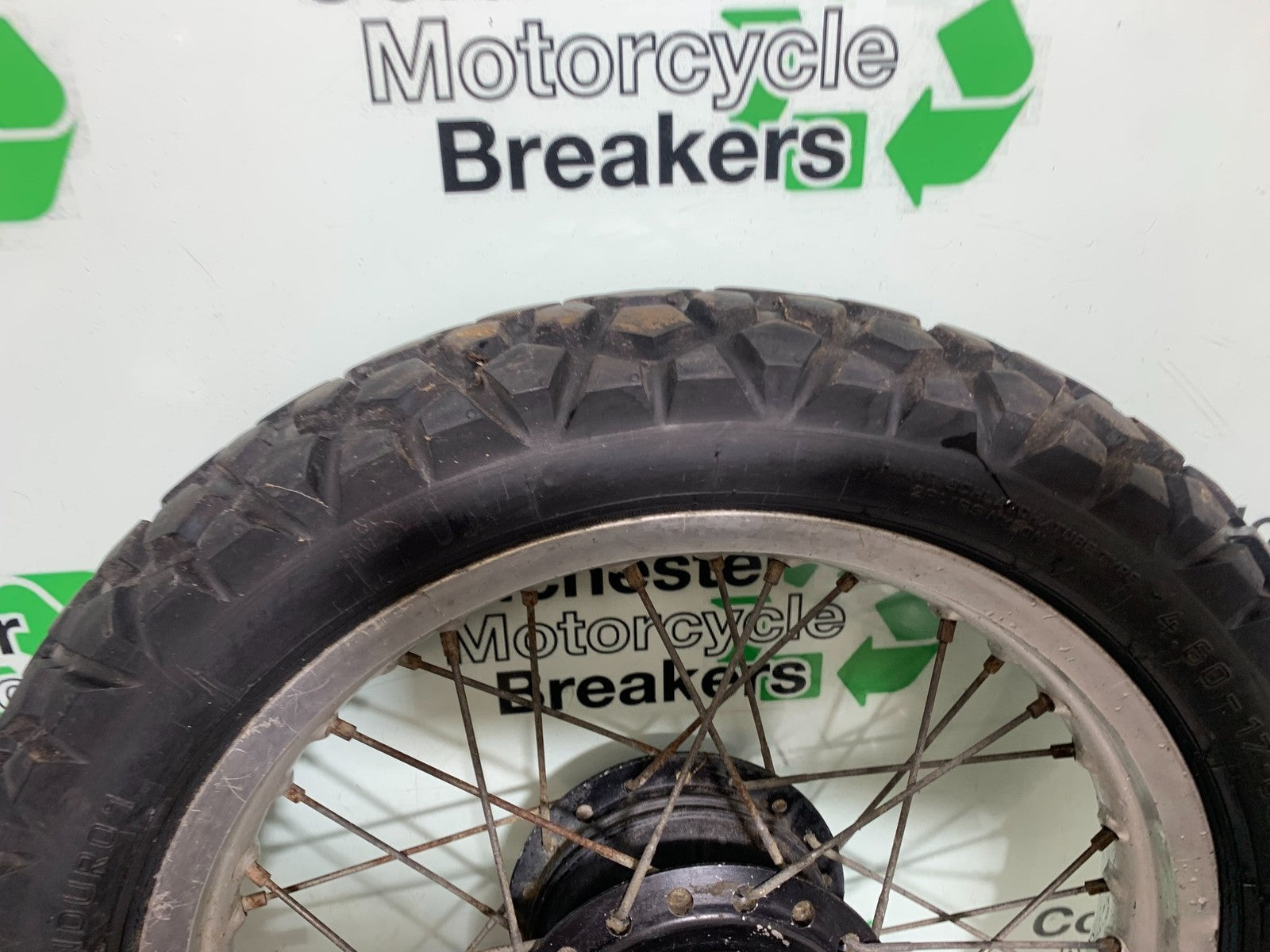 KAWASAKI KLR250 KLR 250 REAR WHEEL   YEAR 1984-2001 (CMB1225)