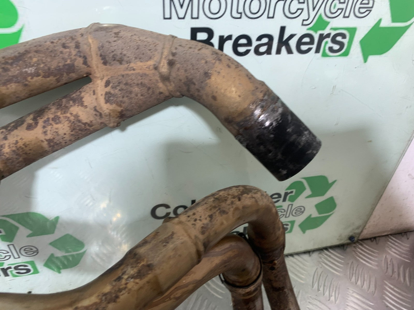 HONDA VFR800 PRE V-TEC EXHAUST DOWNPIPES YEAR 1998-2001 (CMB1233)