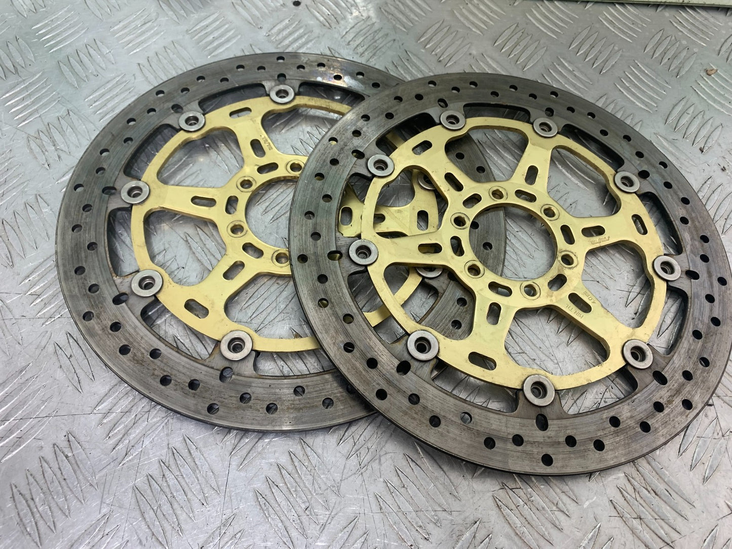 APRILIA RSV1000 R FACTORY MILLE FRONT BRAKE DISCS  2004-09 (CMB1203)