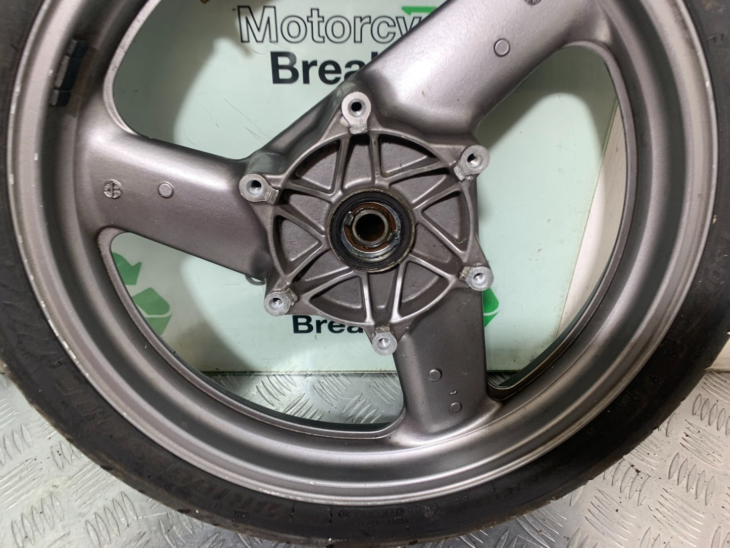 HONDA ST1100 PAN EUROPEAN FRONT WHEEL (TYRE WILL PAS MOT) 1993-2001 (CMB1195)