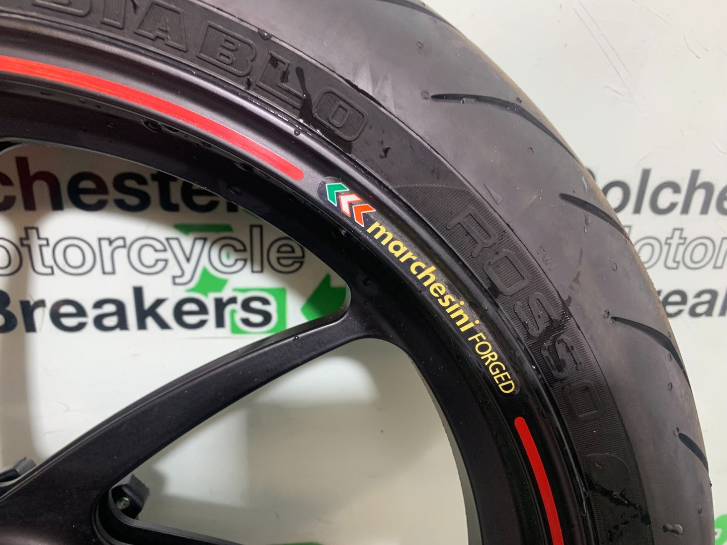 DUCATI 1198 S FRONT AND REAR WHEELS BREMBO MARCHESINI YEAR 2009-2011 (CMB1219)