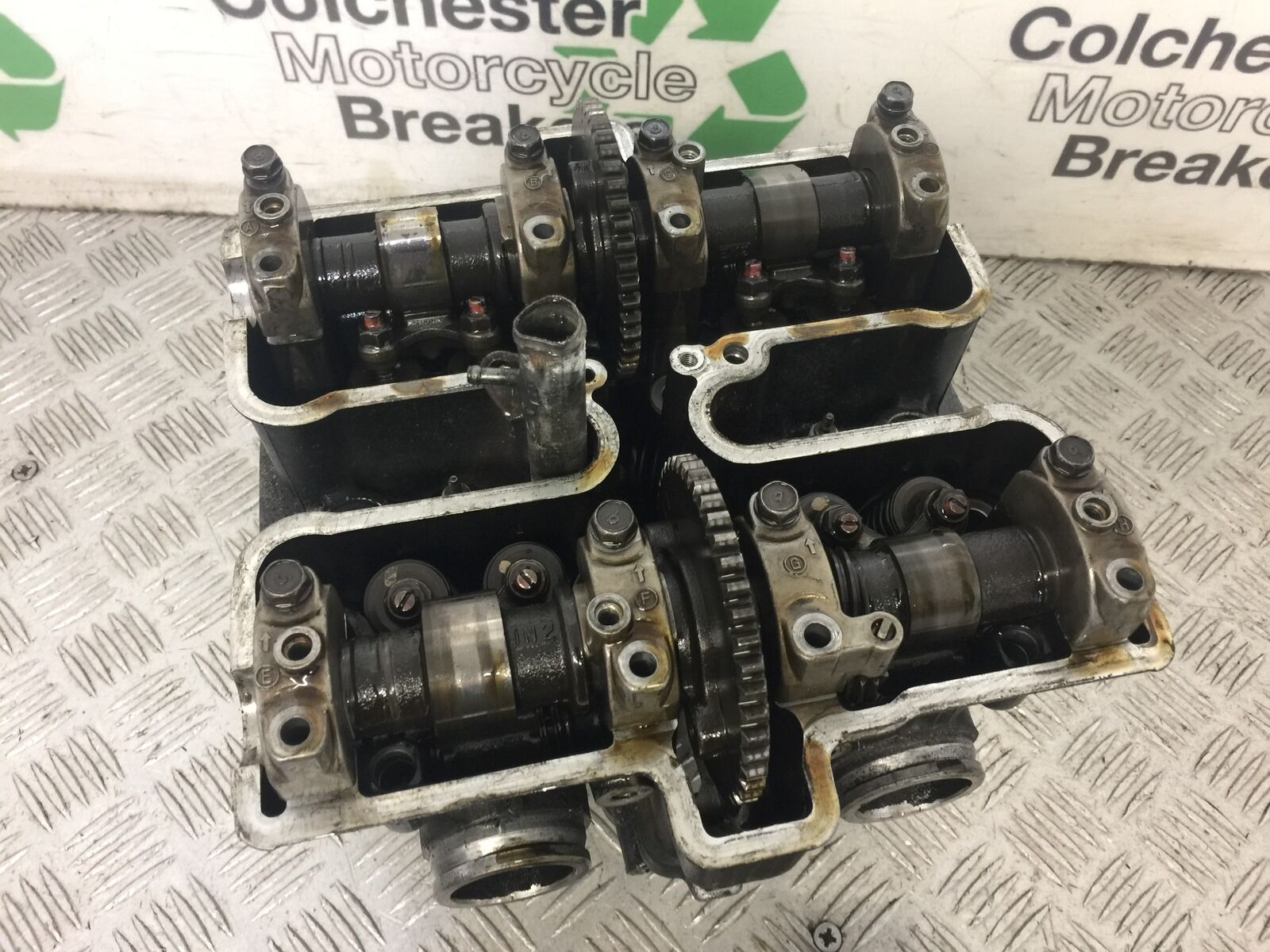 KAWASAKI EN500 EN 500 CYLINDER HEAD AND BARRELS YEAR 1990