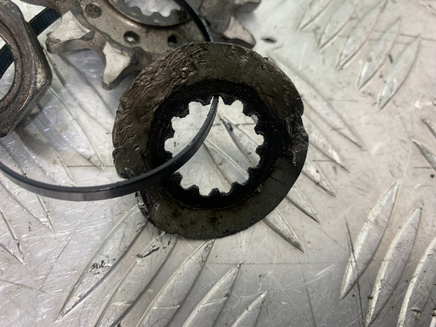 KAWASAKI KXF450 KXF 450 FRONT SPROCKET NUT AND WASHER  YEAR 2009-2015 CMB1217)