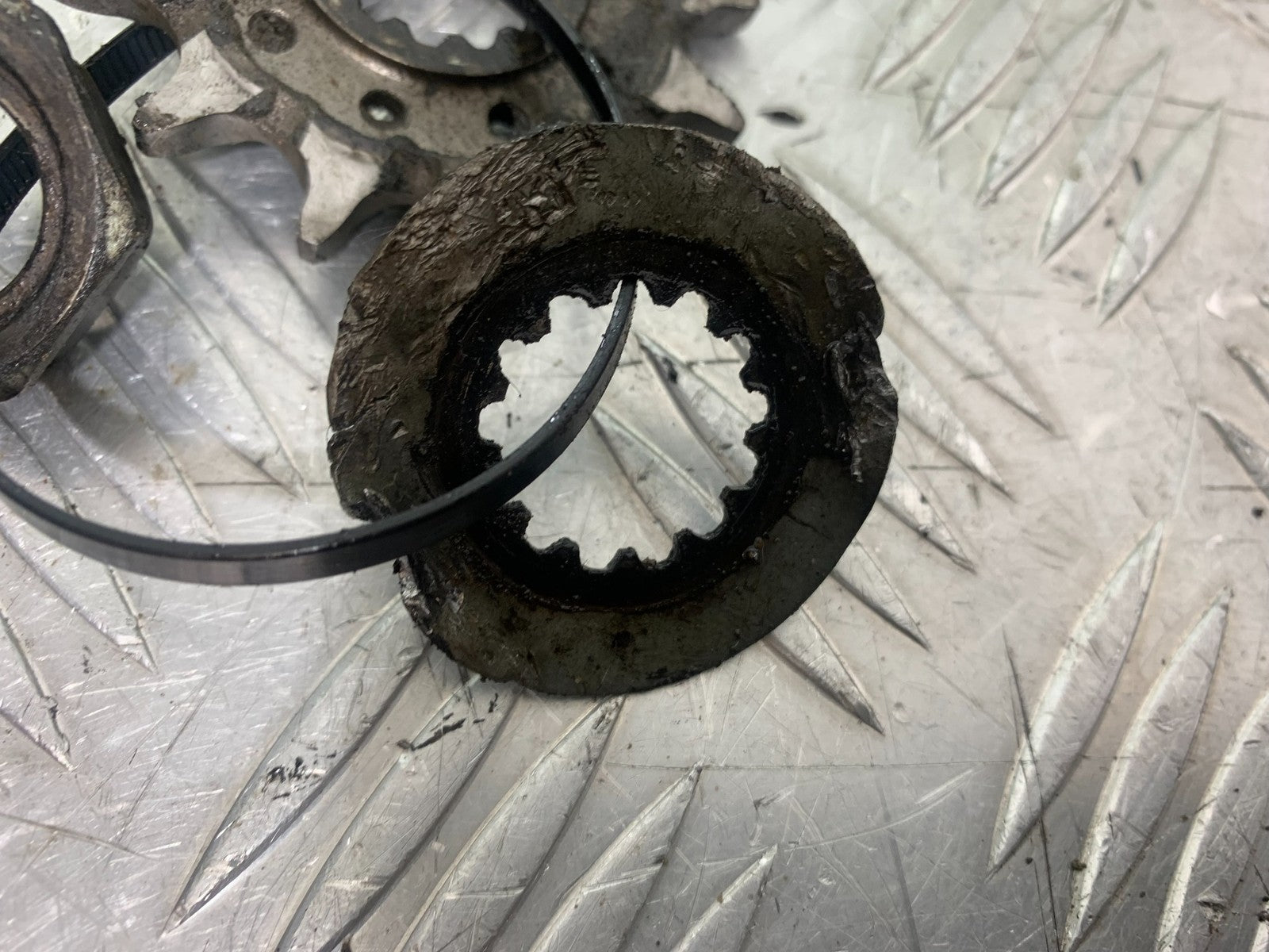 KAWASAKI KXF450 KXF 450 FRONT SPROCKET NUT AND WASHER  YEAR 2009-2015 CMB1217)