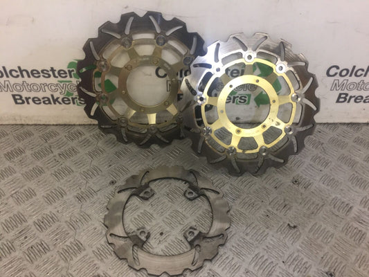 HONDA CB900 CB 900 HORNET FRONT AND REAR DISCS  YEAR 2002-06 (STOCK 633)