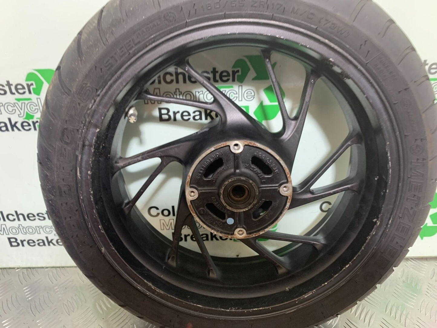 HONDA CBR650 F CBR 650F REAR WHEEL (GOOD TYRE) YEAR 2014-2017  (STOCK 998)