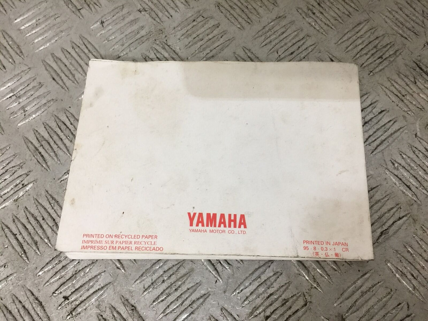 YAMAHA SR125 OWNERS MANUAL