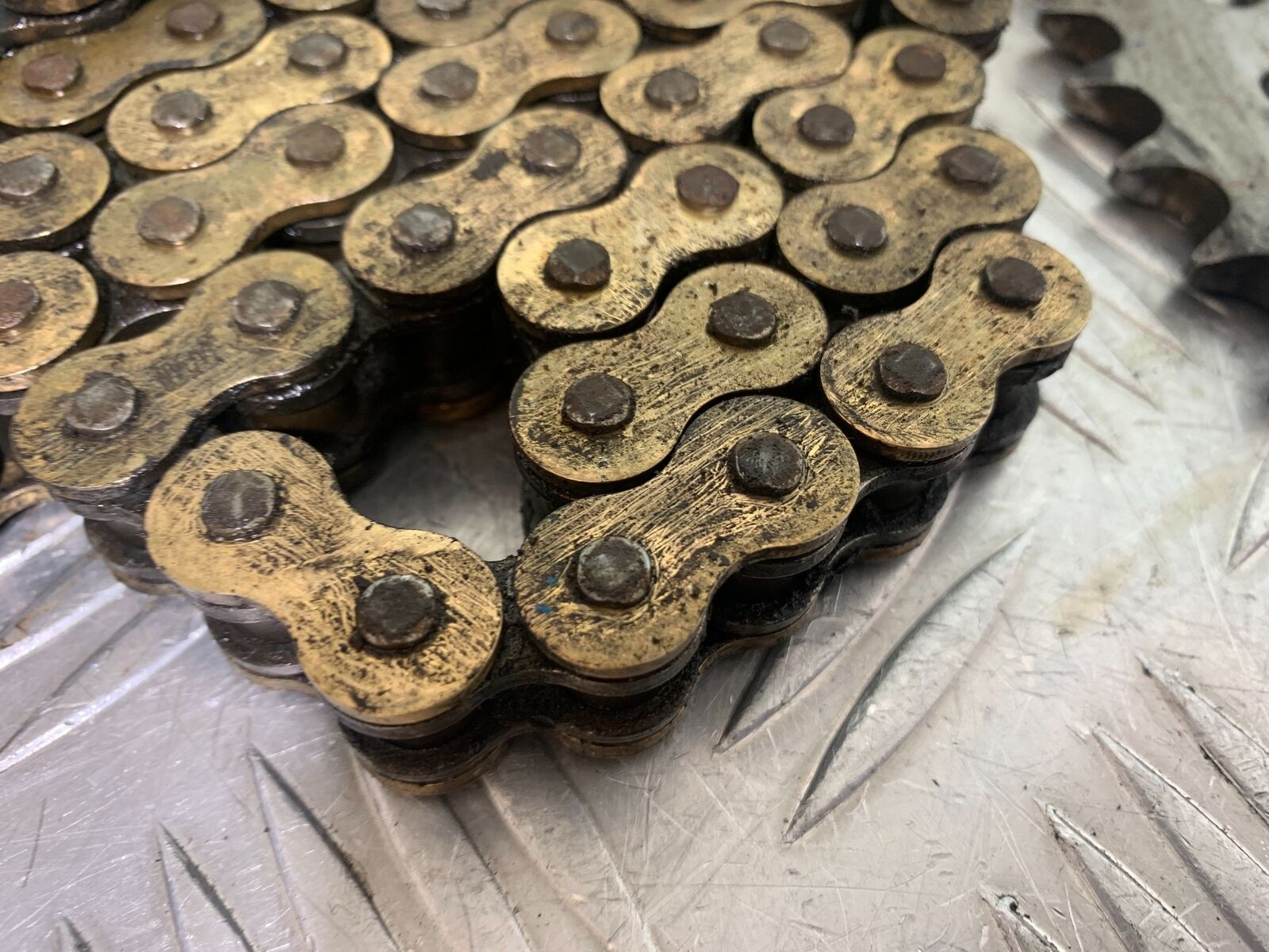 KAWASAKI Z750 ZR750 ZR-7S CHAIN & SPROCKETS (USED) YEAR 1999-05 (CMB1135)