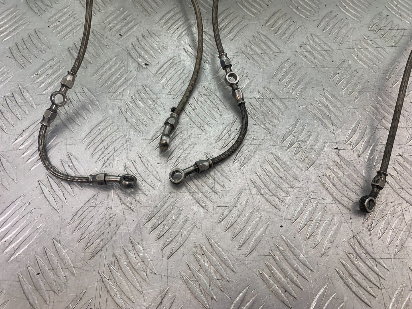 KAWASAKI GPZ600 GPZ 600 BRAIDED BRAKE LINES  YEAR 1988-90 (CMB1258)