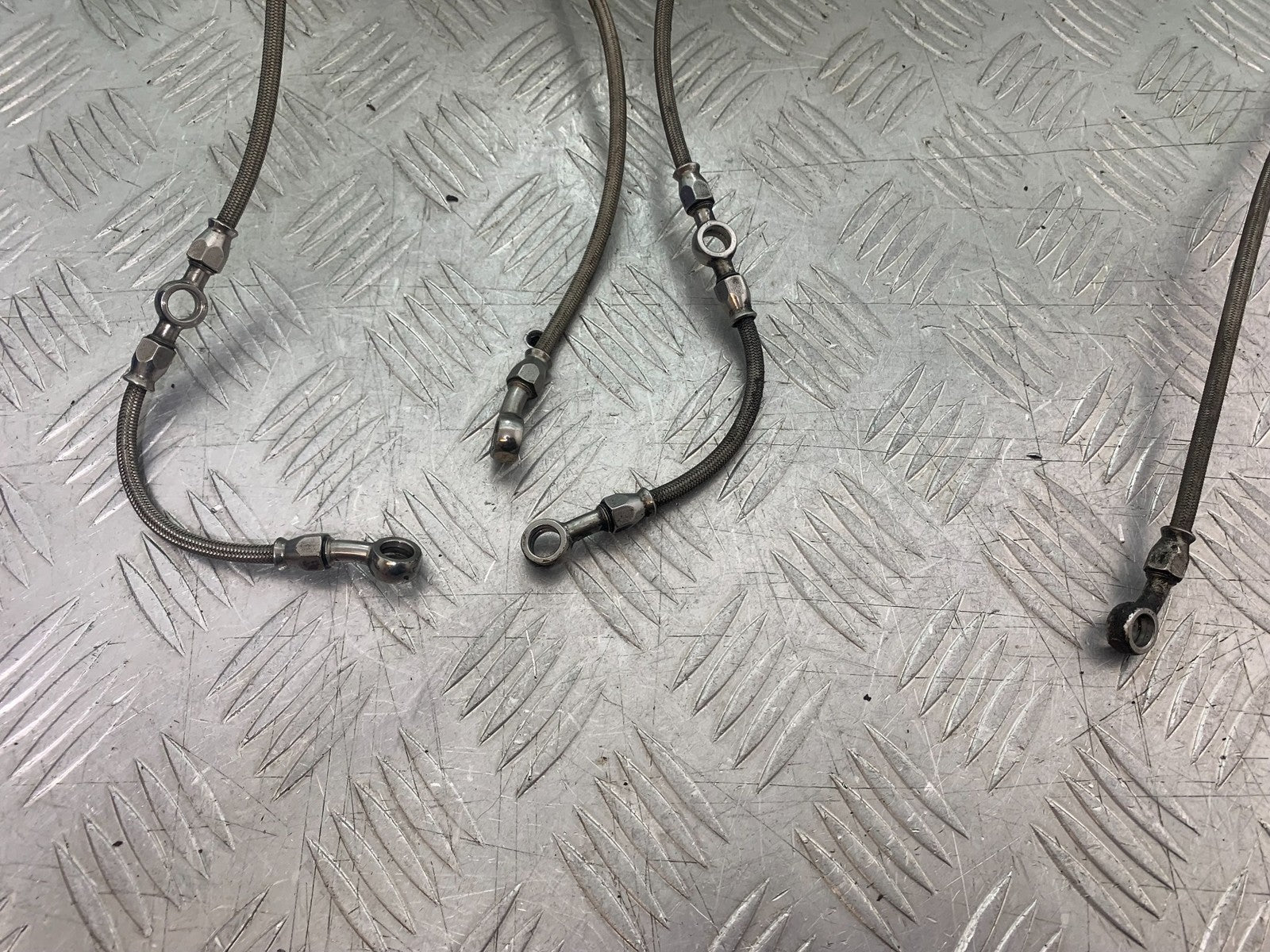 KAWASAKI GPZ600 GPZ 600 BRAIDED BRAKE LINES  YEAR 1988-90 (CMB1258)