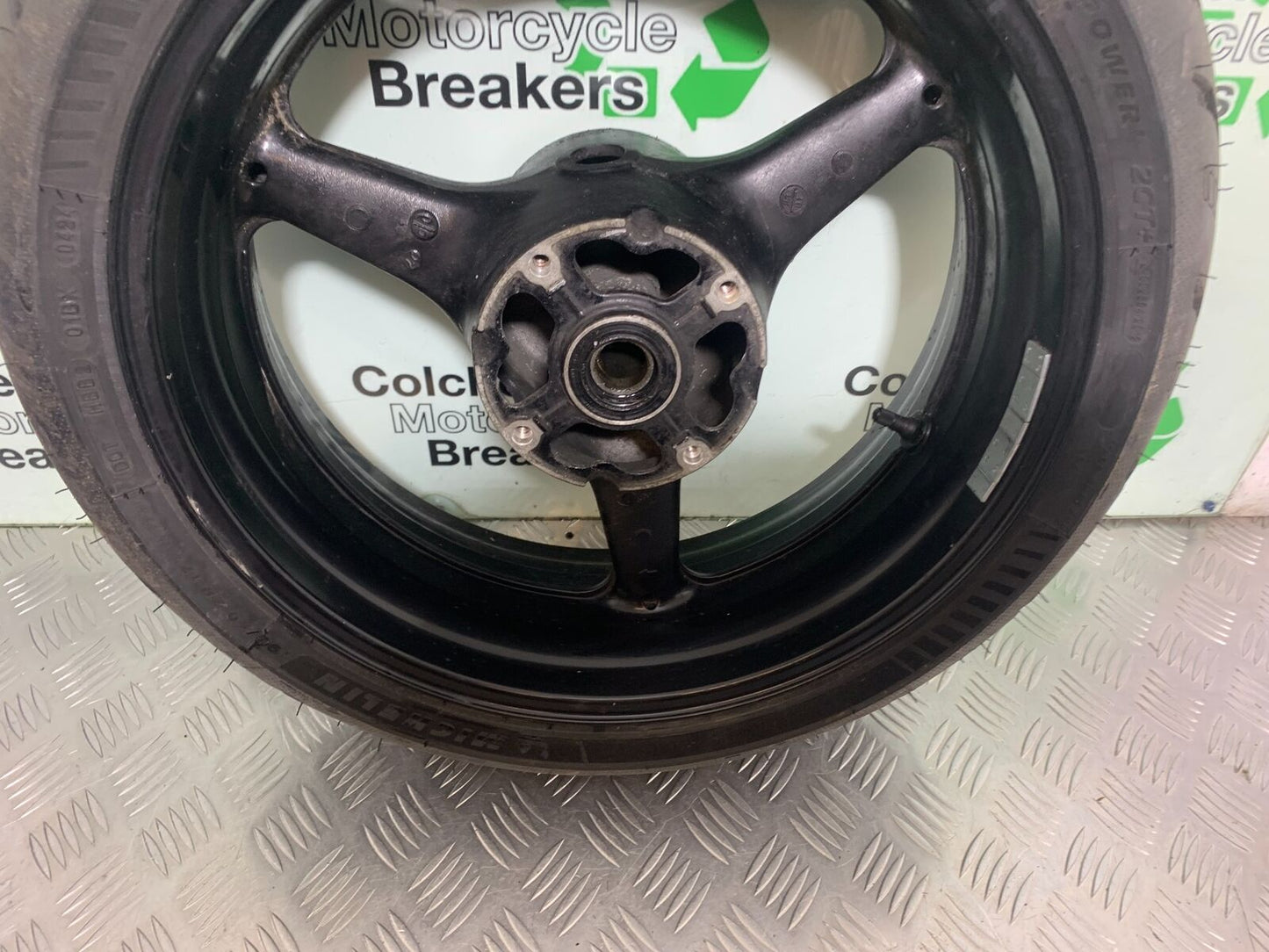 HONDA CBR1000 rr FIREBLADE REAR WHEEL (VERY GOOD TYRE)  2008-2011 (CMB1037)