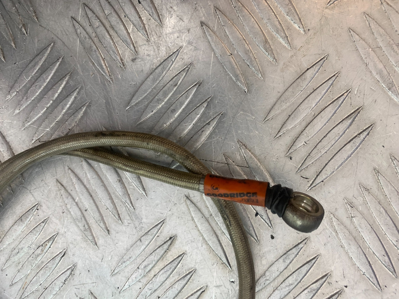 YAMAHA XV535 XV 535 VIRAGO BRAIDED FRONT BRAKE LINE   YEAR 1994-02 (CMB1162)