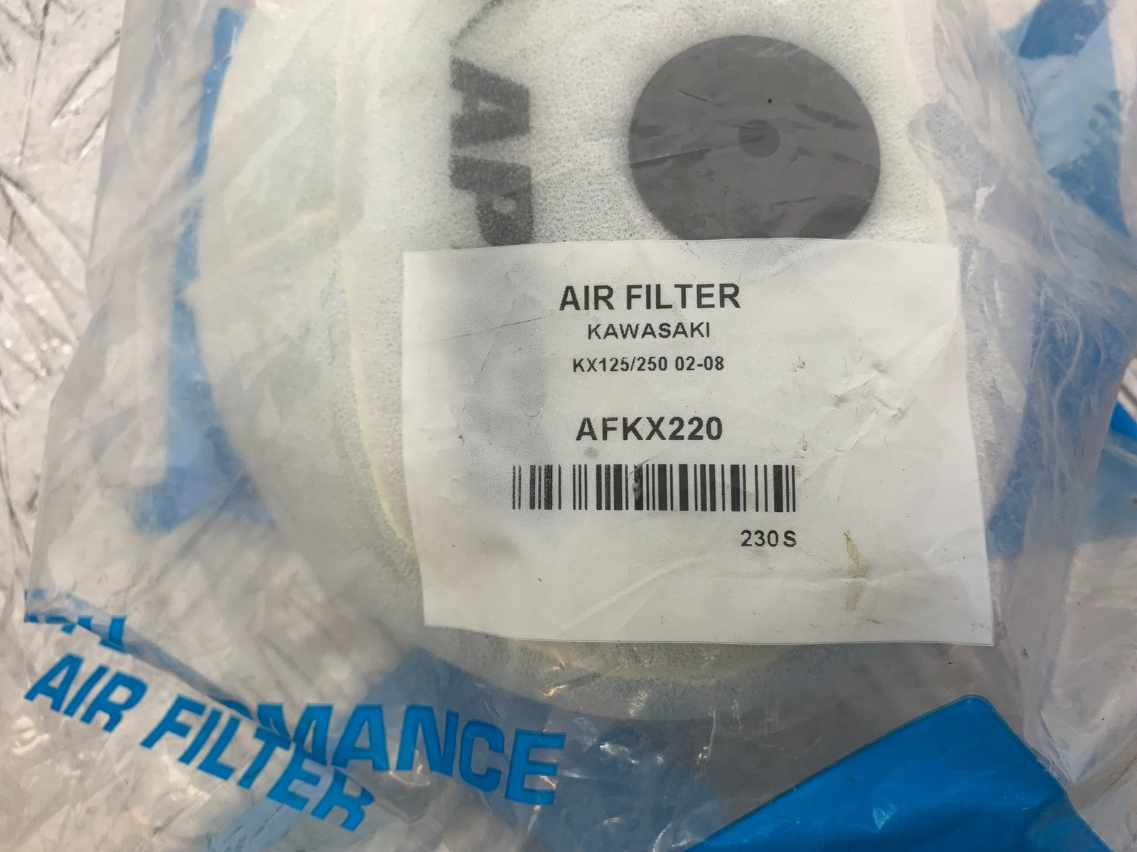 KAWASAKI KX250 KX 250 AIR FILTER  (NEW)  YEAR 2003