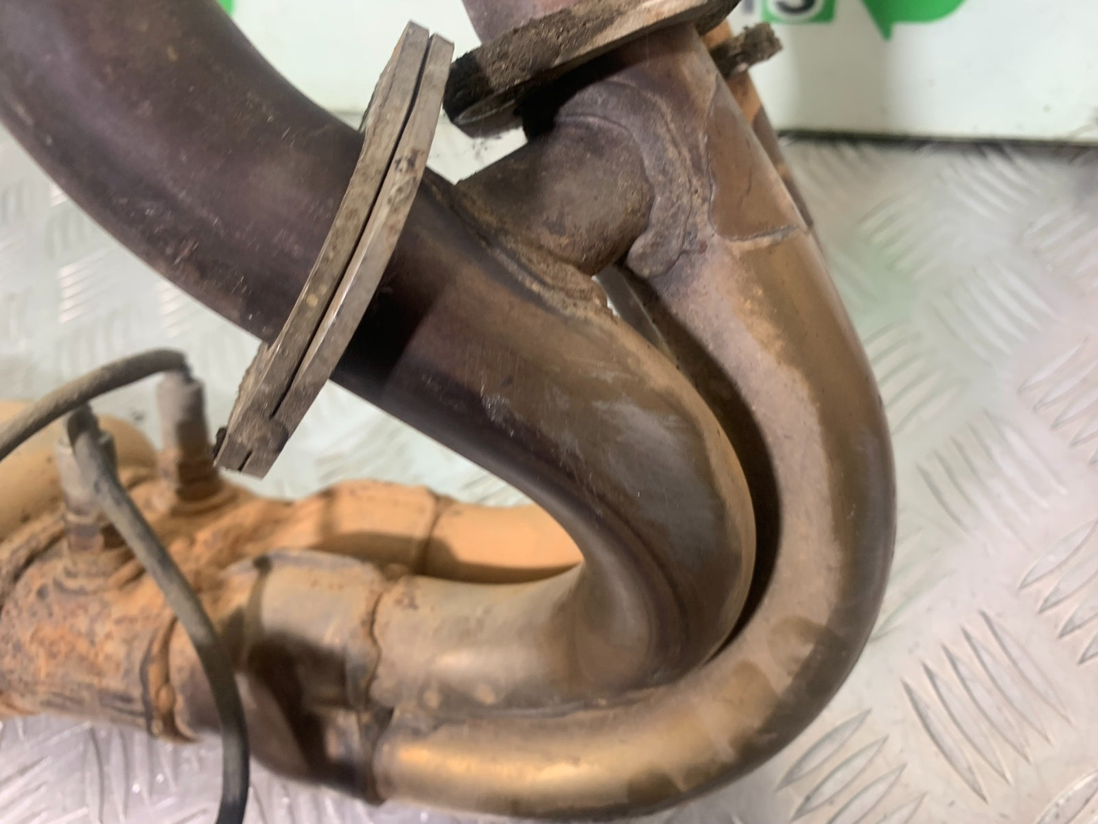 KAWASAKI ZX6R ZX6 R P7F P8F EXHAUST DOWNPIPES AND LINK PIPE  2007-08 (CMB1165)