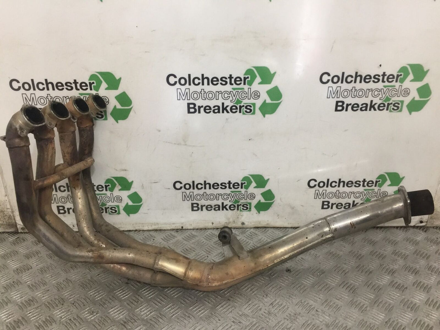 TRIUMPH 600 SPEED FOUR EXHAUST DOWNPIPES   YEAR 2002  (STOCK 756)
