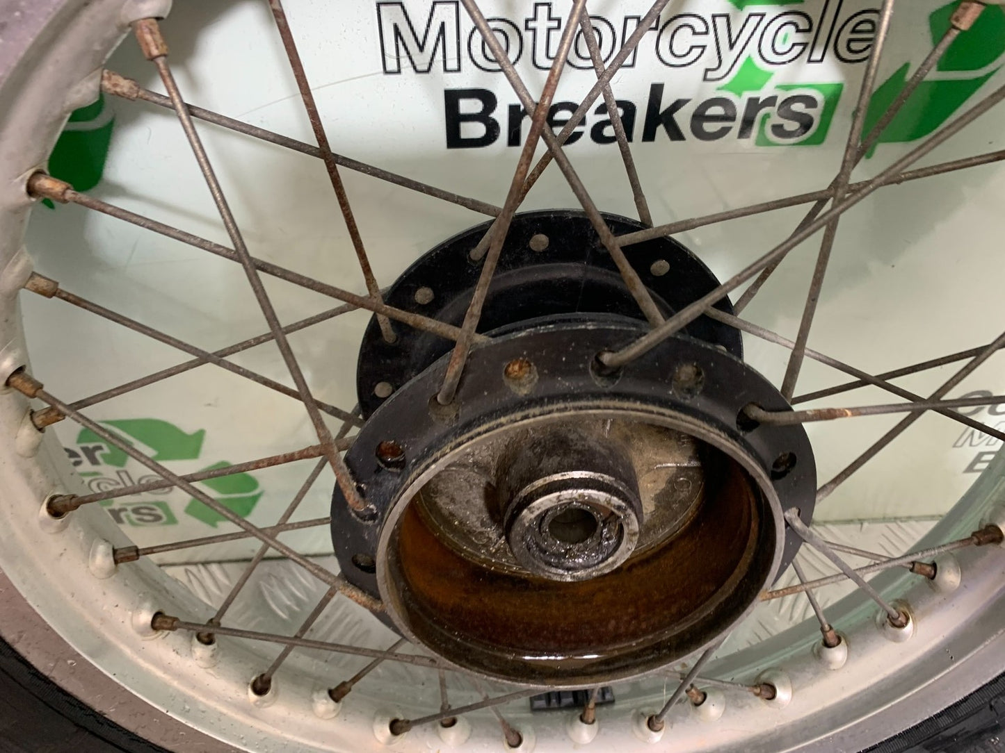 KAWASAKI KLR250 KLR 250 REAR WHEEL   YEAR 1984-2001 (CMB1225)