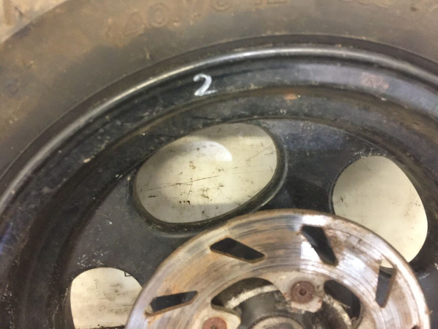 ITALJET 125 FORMULA REAR WHEEL AND DISC 1999 (STOCK 559)