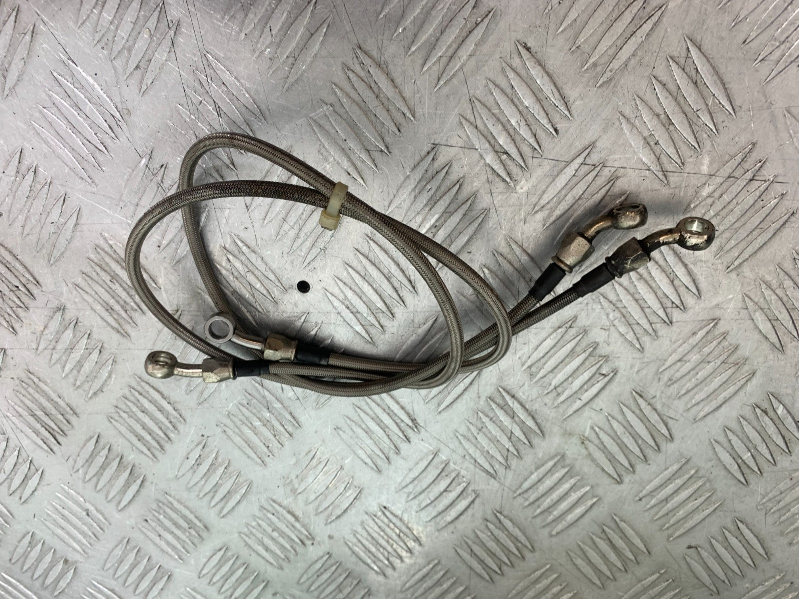 KAWASAKI ZX9R ZX9 R BRAIDED FRONT BRAKE LINES  YEAR 1998-1999 (CMB1329)