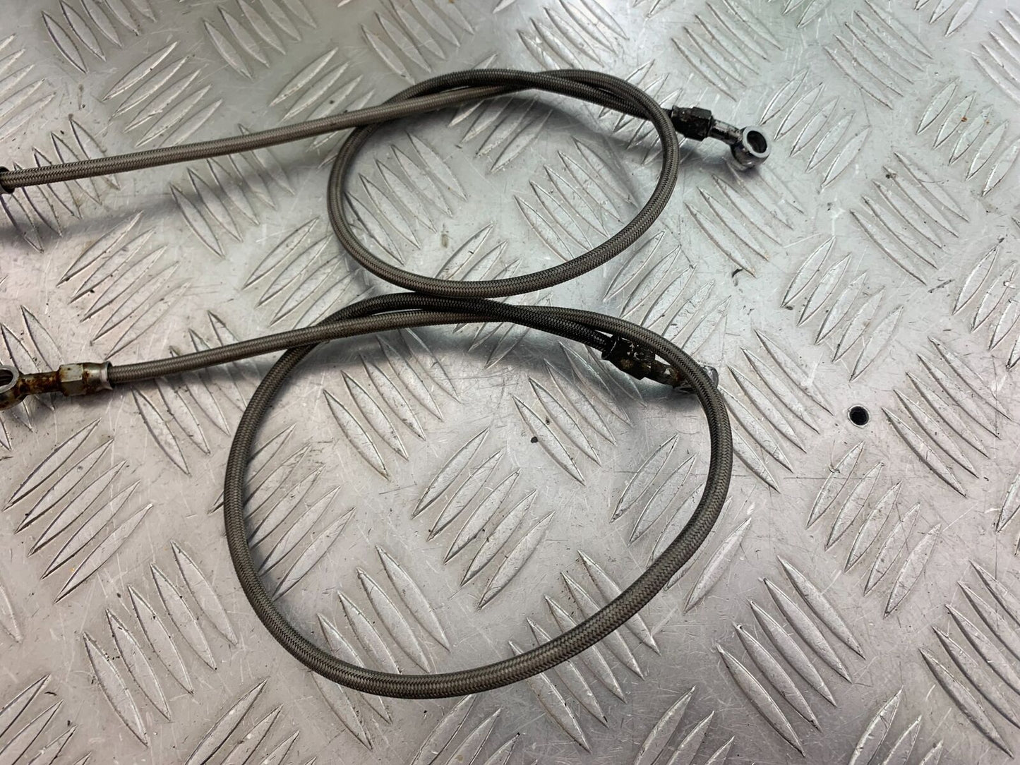 HONDA CBR600 CBR 600 F2 BRAIDED FRONT BRAKE LINES   YEAR 1991-1993 (CMB1114)