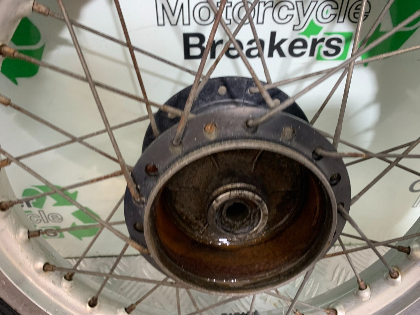 KAWASAKI KLR250 KLR 250 REAR WHEEL   YEAR 1984-2001 (CMB1225)