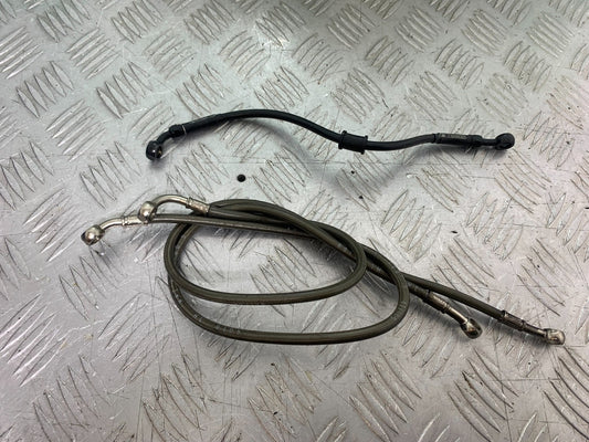 YAMAHA YZF R1 4C8 FRONT AND REAR BRAIDED BRAKE LINES YEAR 2007-2008 (CMB1237)