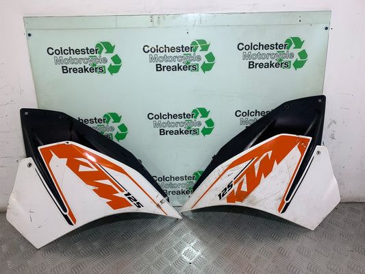 KTM RC125 RC 125 LEFT & RIGHT FAIRING PANELS   2014 2017 (CMB1199)