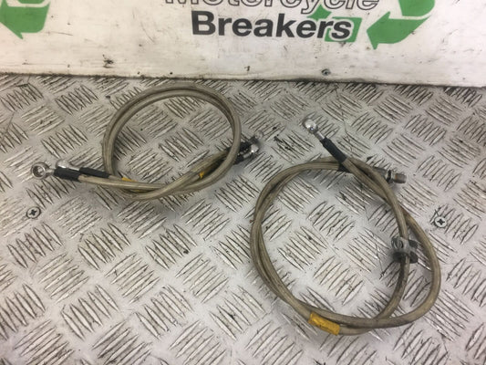 HONDA RVF 400 NC35 FRONT & REAR BRAIDED BRAKE LINES  YEAR 1994-96 (STOCK 472)