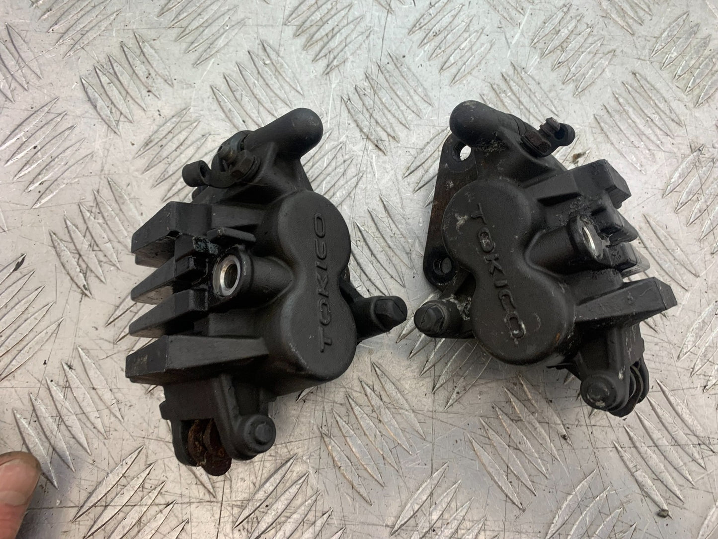 KAWASAKI ER6 F ER6F FRONT CALIPERS (SOLD AS PARTS) YEAR 2005-2008 (CMB1277)