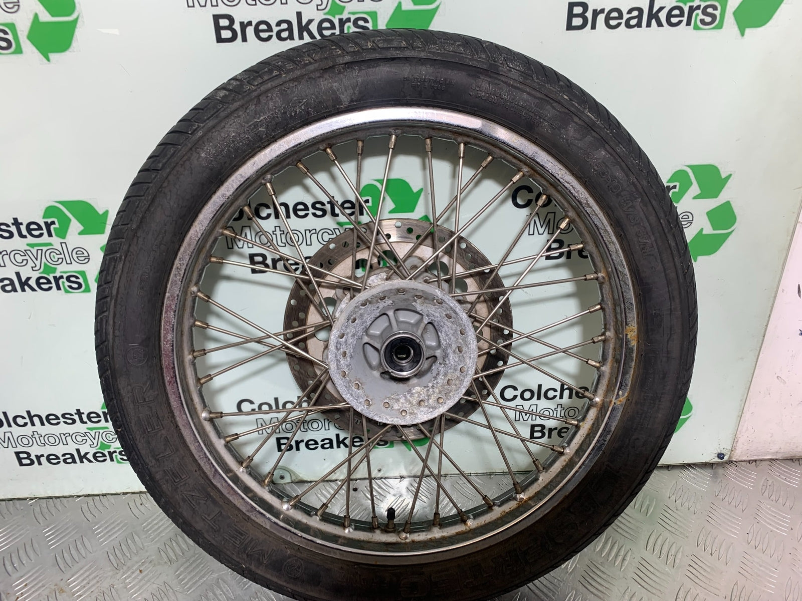 ROYAL ENFIELD BULLET 500 EFI FRONT WHEEL AND DISC  YEAR 2016 (CMB1153)