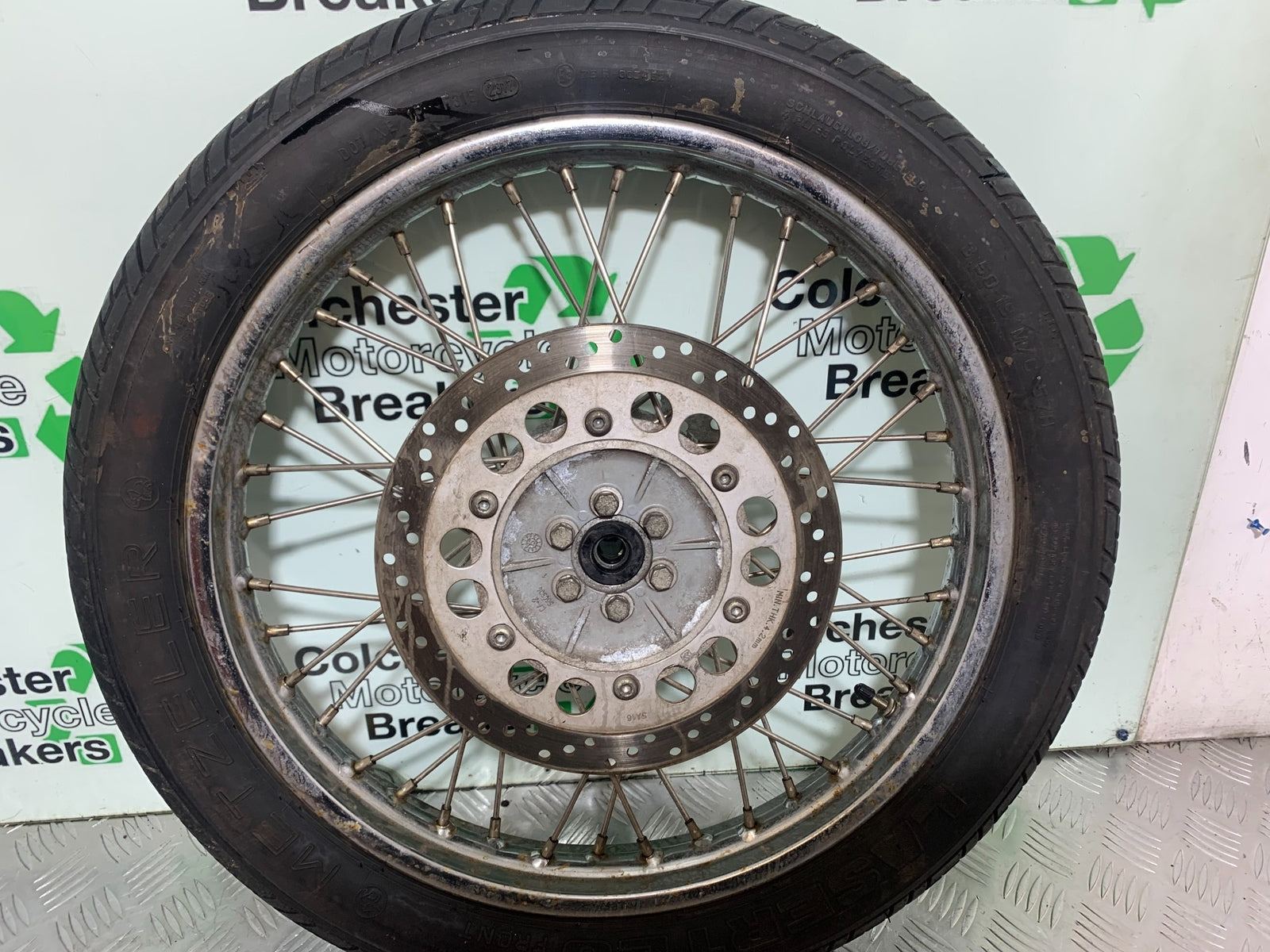 ROYAL ENFIELD BULLET 500 EFI FRONT WHEEL AND DISC  YEAR 2016 (CMB1153)