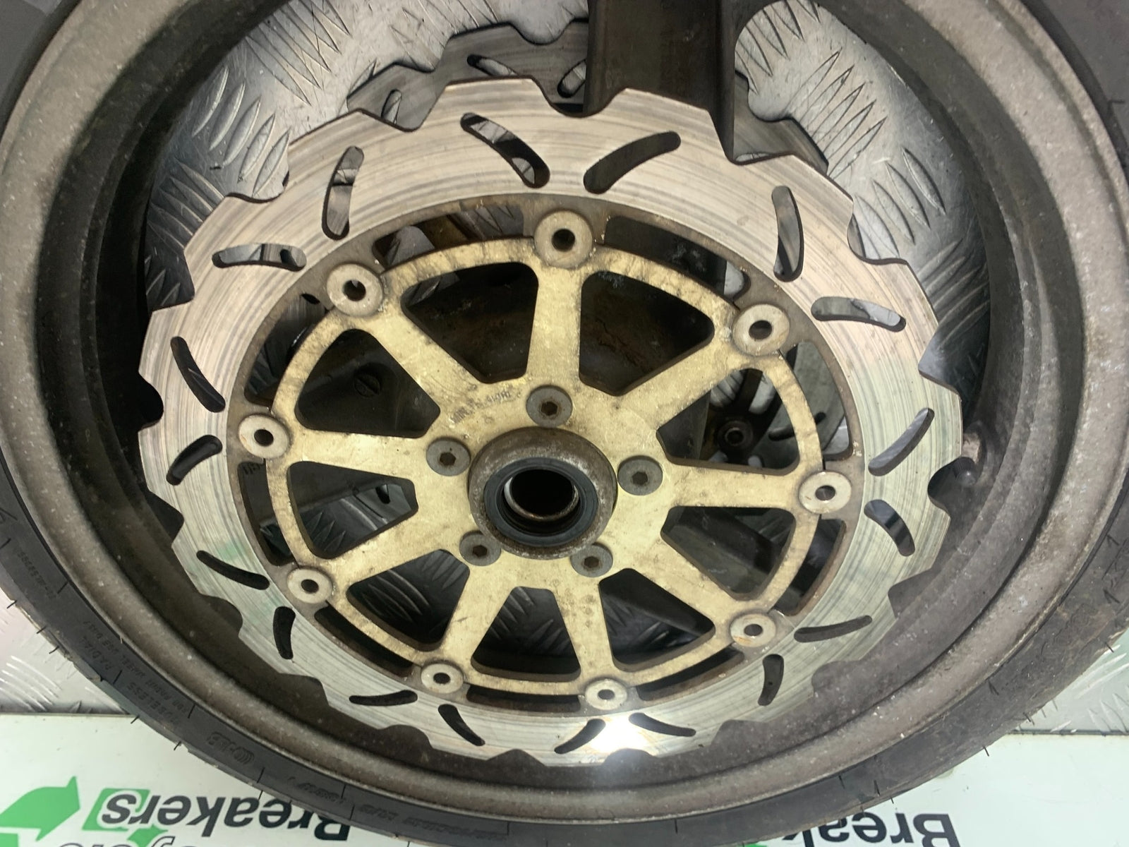 KAWASAKI ZZR1100 D FRONT WHEEL AND DISCS YEAR 1993-2001 (CMB1164)