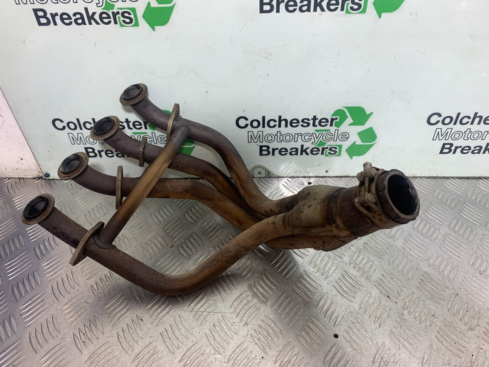 KAWASAKI ZX9R ZX9 E1 EXHAUST DOWNPIPES   YEAR 2000-01 (CMB1171)