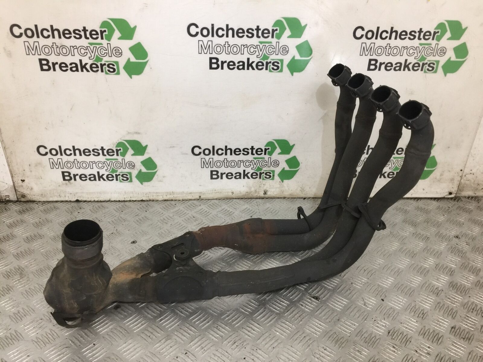 HONDA CBR1000 rr FIREBLADE EXHAUST DOWNPIPES YEAR 2004  (STOCK 853)