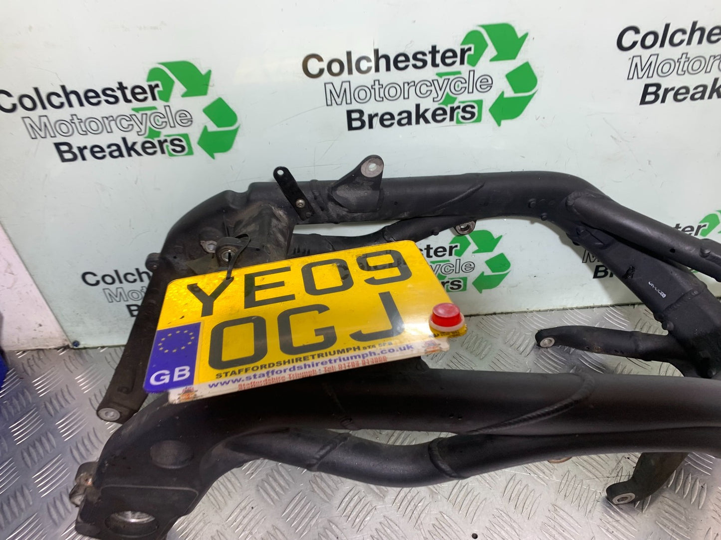 TRIUMPH SPEED TRIPLE R 1050 FRAME REG LOG BOOK  2009 (CMB1183)
