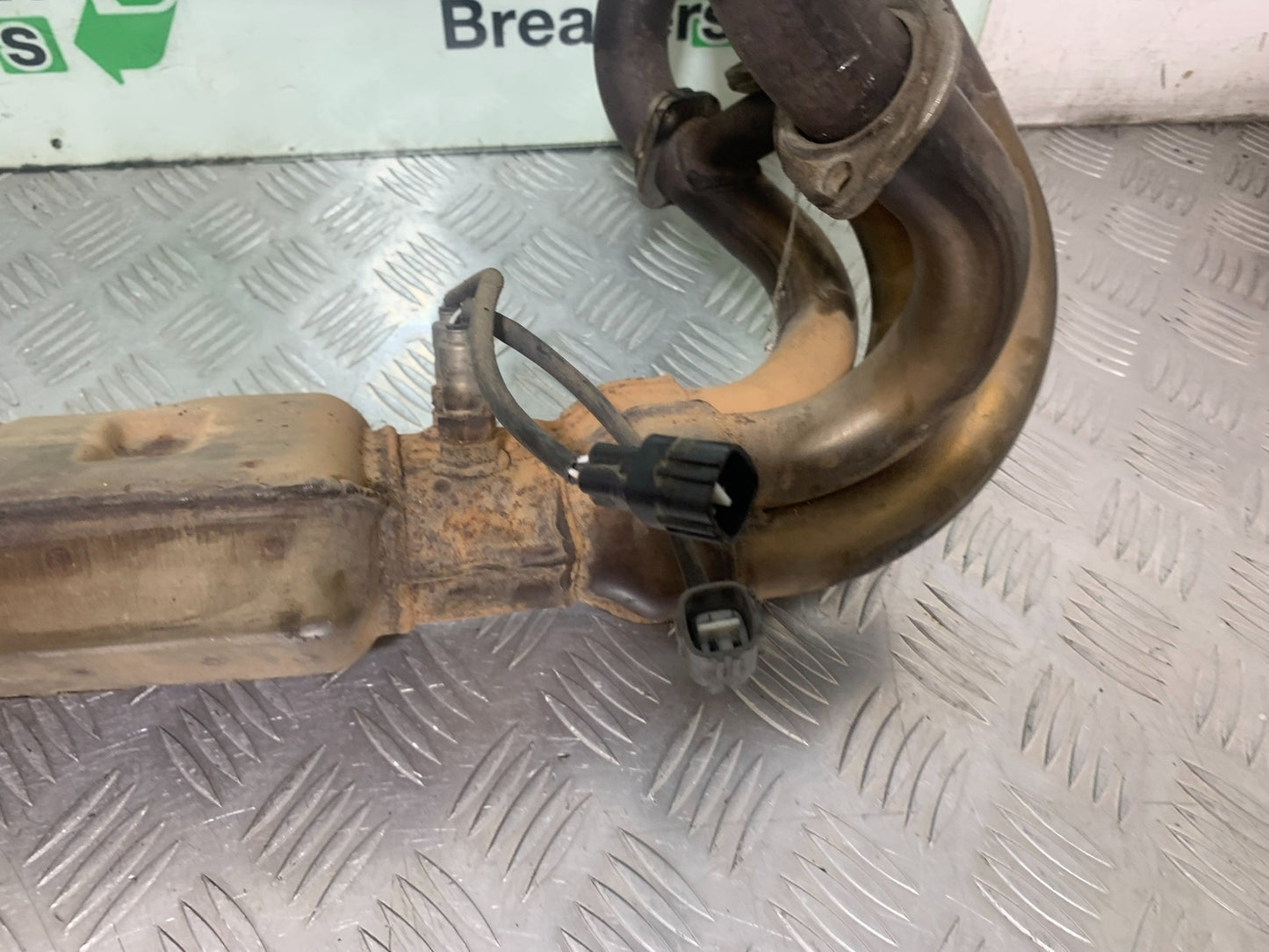 KAWASAKI ZX6R ZX6 R P7F P8F EXHAUST DOWNPIPES AND LINK PIPE  2007-08 (CMB1165)
