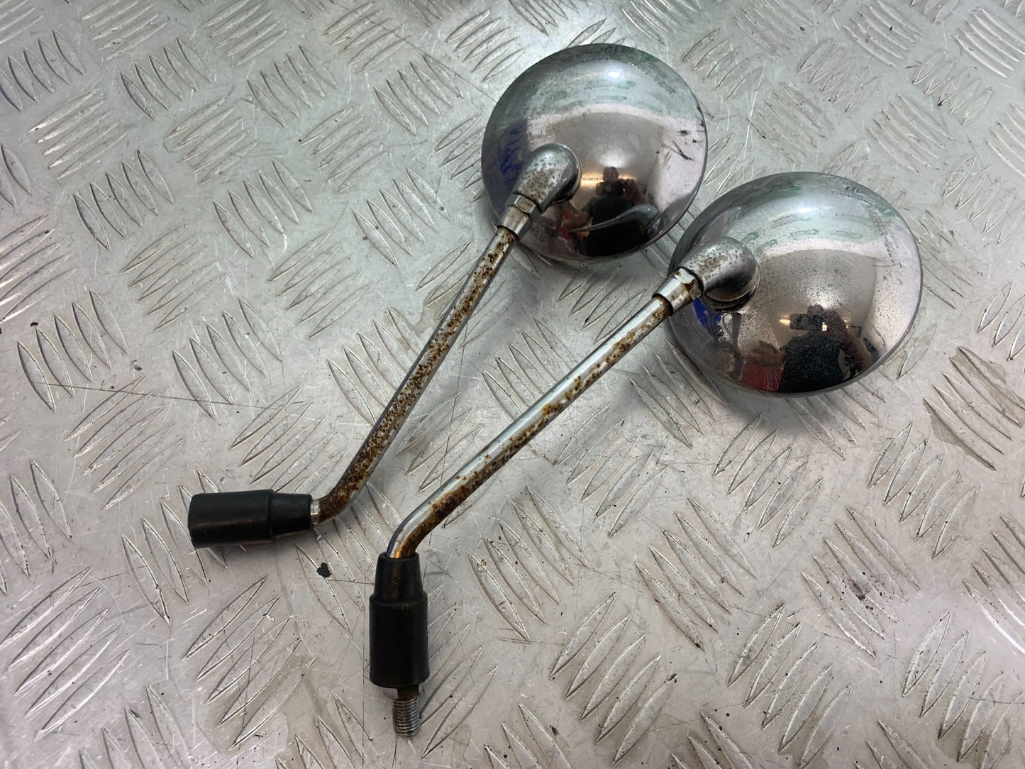 ROYAL ENFIELD BULLET 500 EFI LEFT & RIGHT MIRRORS   YEAR 2008 - 2016 (CMB1153)