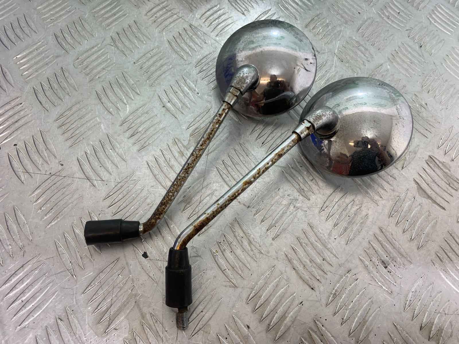 ROYAL ENFIELD BULLET 500 EFI LEFT & RIGHT MIRRORS   YEAR 2008 - 2016 (CMB1153)