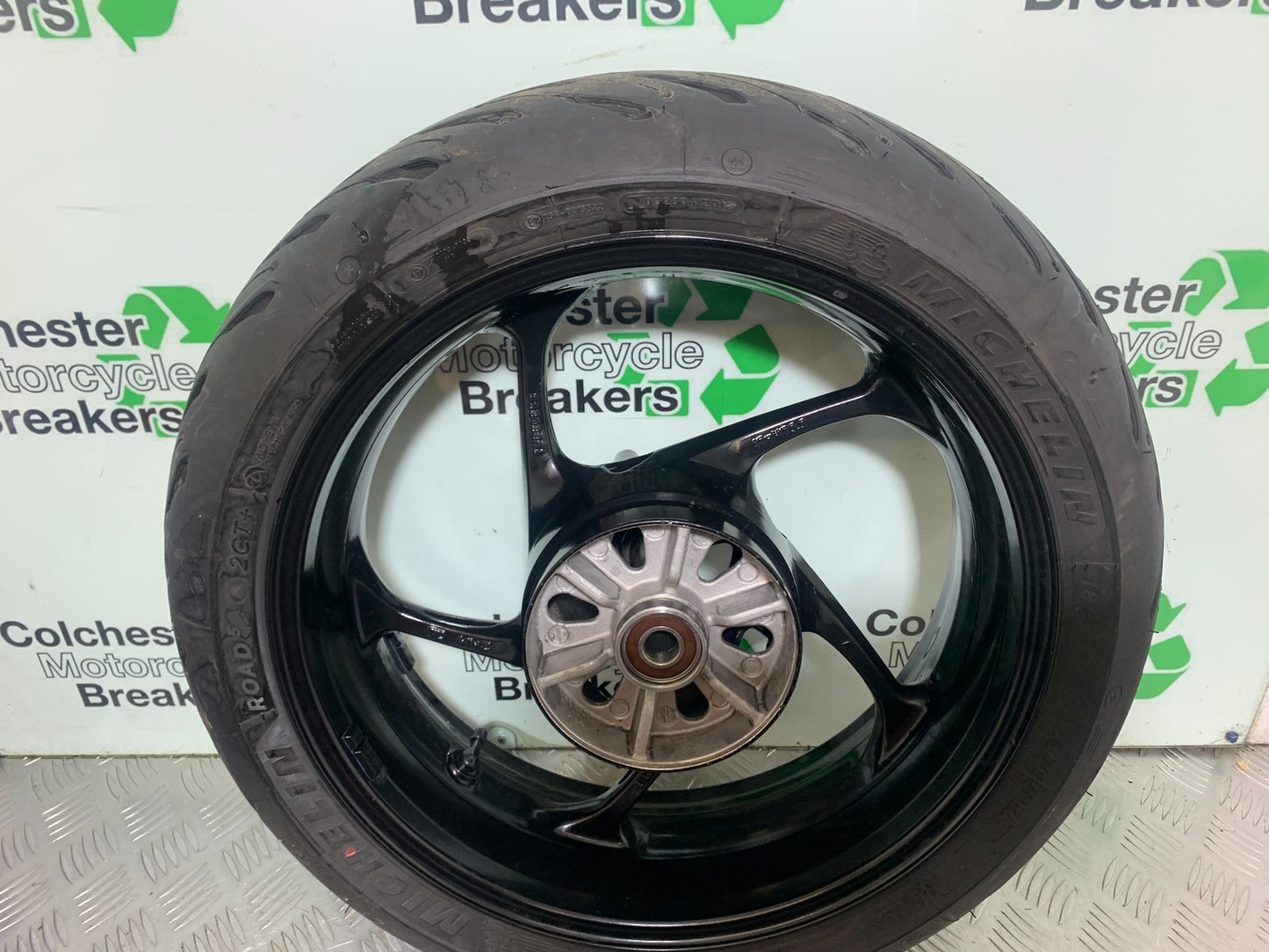 TRIUMPH TRIDENT 660 REAR WHEEL (GOOD TYRE)    YEAR 2021-2024 (CMB1148)