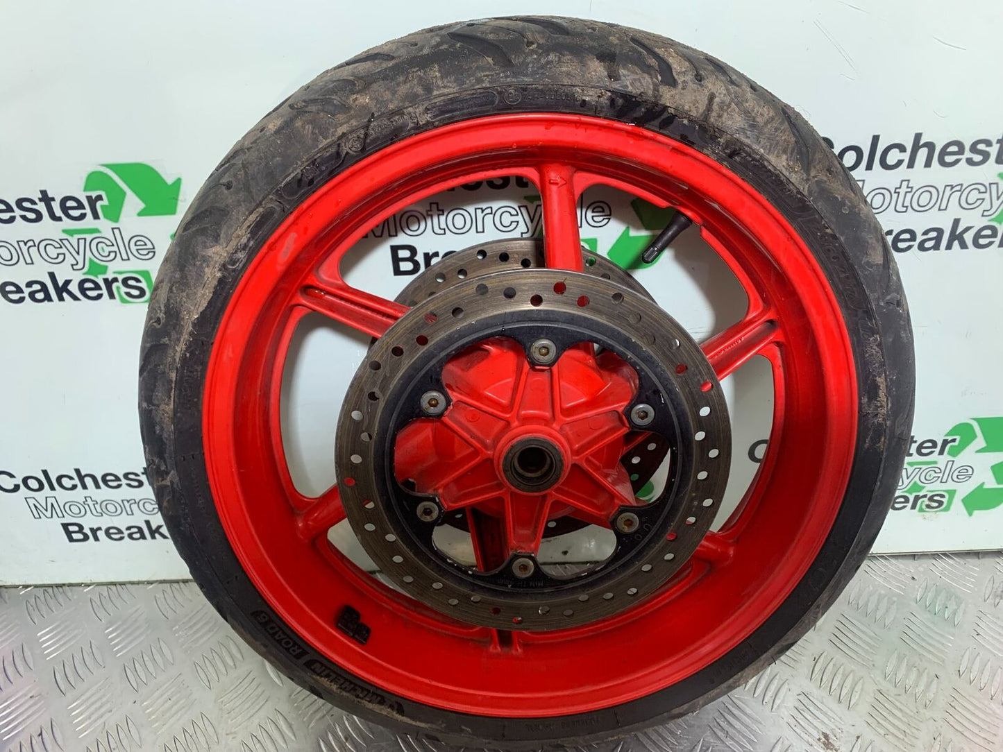 HONDA CBR600 CBR 600 F2 FRONT WHEEL AND DISCS   YEAR 1991-1993 (CMB1114)